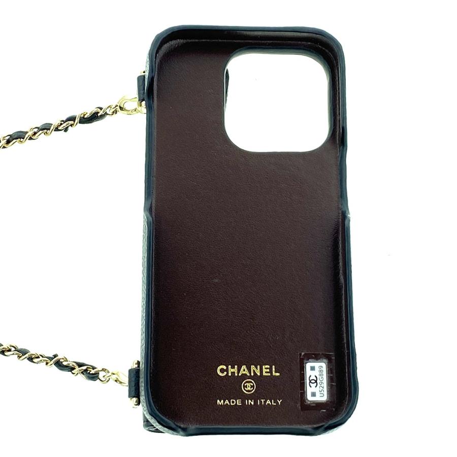 CHANEL iPhone15Pro ケース マトラッセ キャビアスキン CHANEL（シャネル） マトラッセ iPhone15Pro ケース 携帯・スマホ