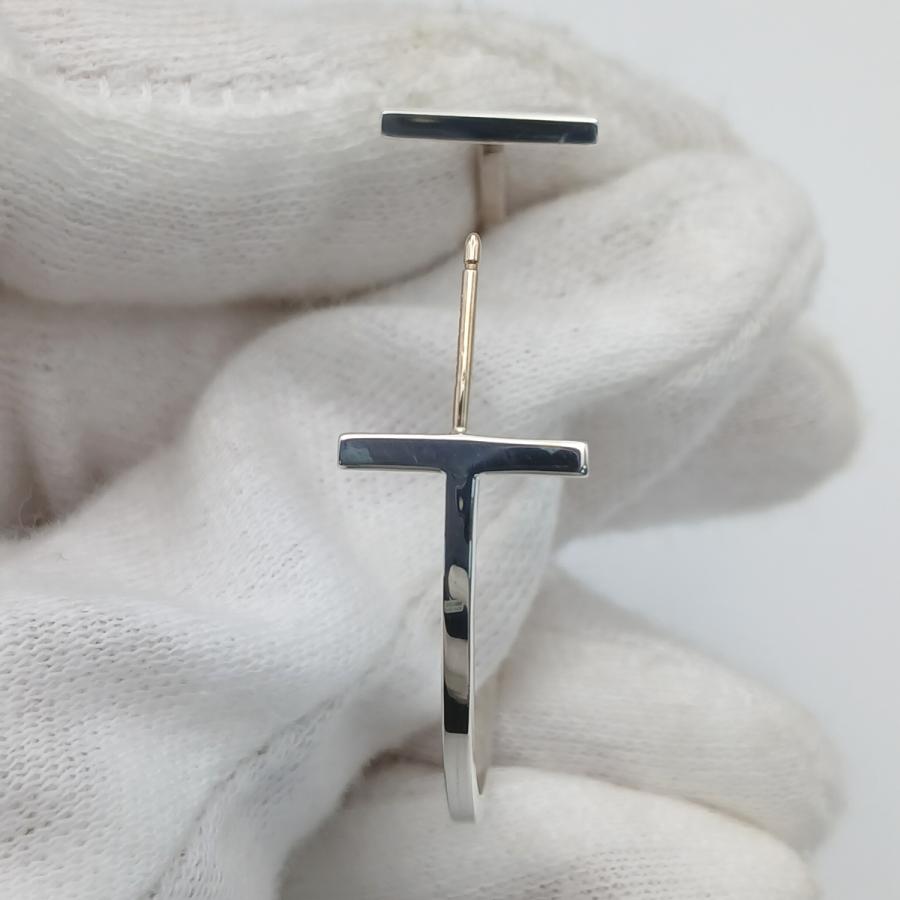 ティファニー Tワイヤー フープ ピアス シルバー 925 キャッチ新品社外品 TIFFANY&Co.（ティファニー） Tワイヤー フープピアス ピアス シルバー
