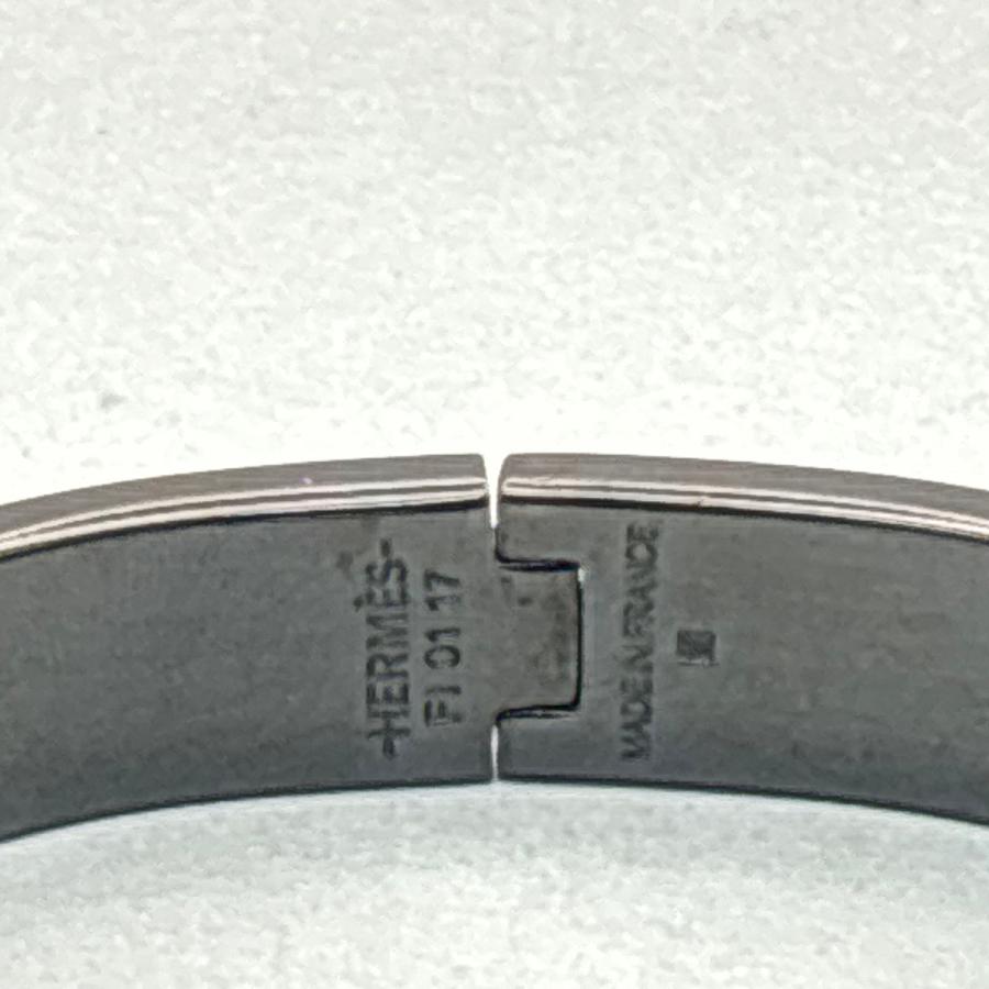 HERMES エルメス クリッククラックPM ソーブラック バングル メタル ブラック レディース 中古_4