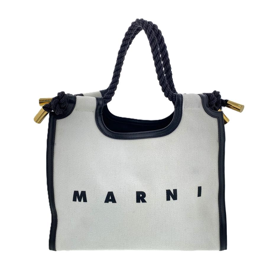 MARNI（マルニ） マルセル ミディアム キャンバス トートバッグ 