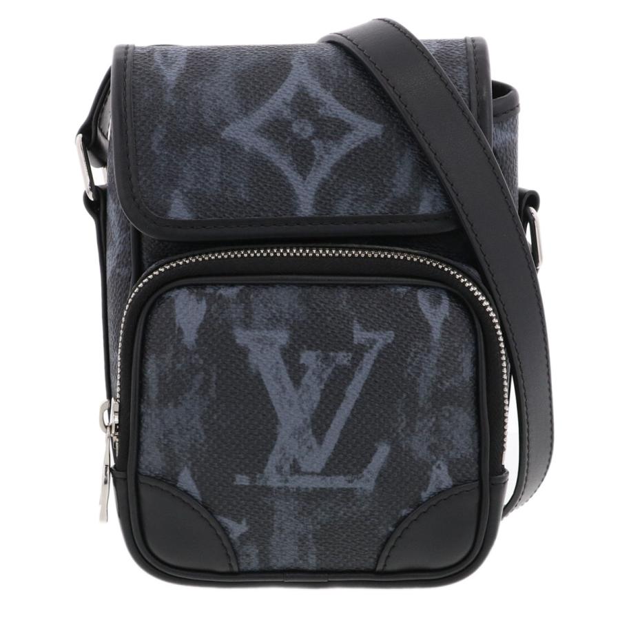 LOUIS VUITTON ルイ・ヴィトン アマゾン メッセンジャー ショルダーバッグ M45650 モノグラム ブラック  メンズ【中古】 LOUIS VUITTON（ルイ・ヴィトン） アマゾン メッセンジャー ショルダー
