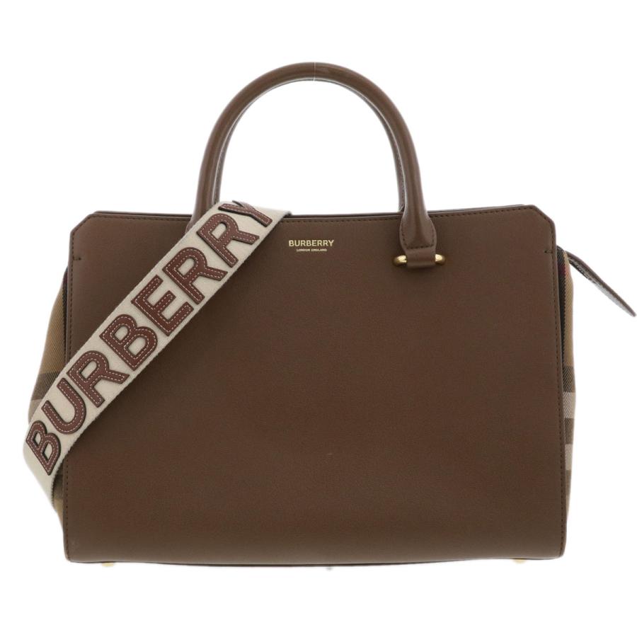BURBERRY（バーバリー） ハンド バッグ トートバッグ レザー ブラウン 