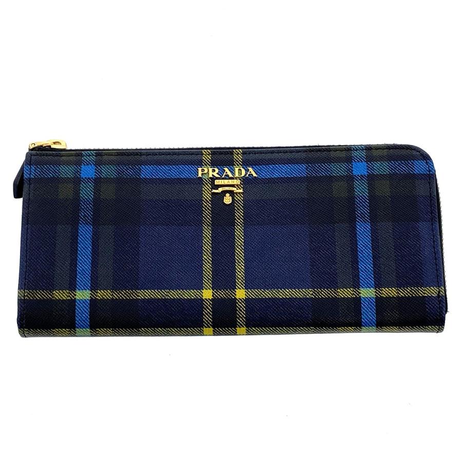 財布 サフィアーノレザー サフィアーノ柄 プラダ PRADA のレザー