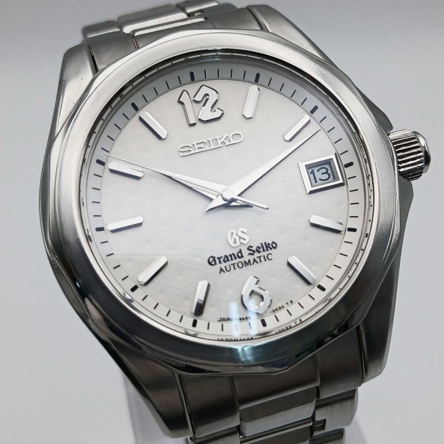SEIKO セイコー グランドセイコー メカニカル デイト 自動巻き 38ｍｍ 腕時計 SBGR017 ステンレススチール シルバー ホワイト 【中古】 SEIKO（セイコー） グランドセイコー メカニカル デイト 自動巻き