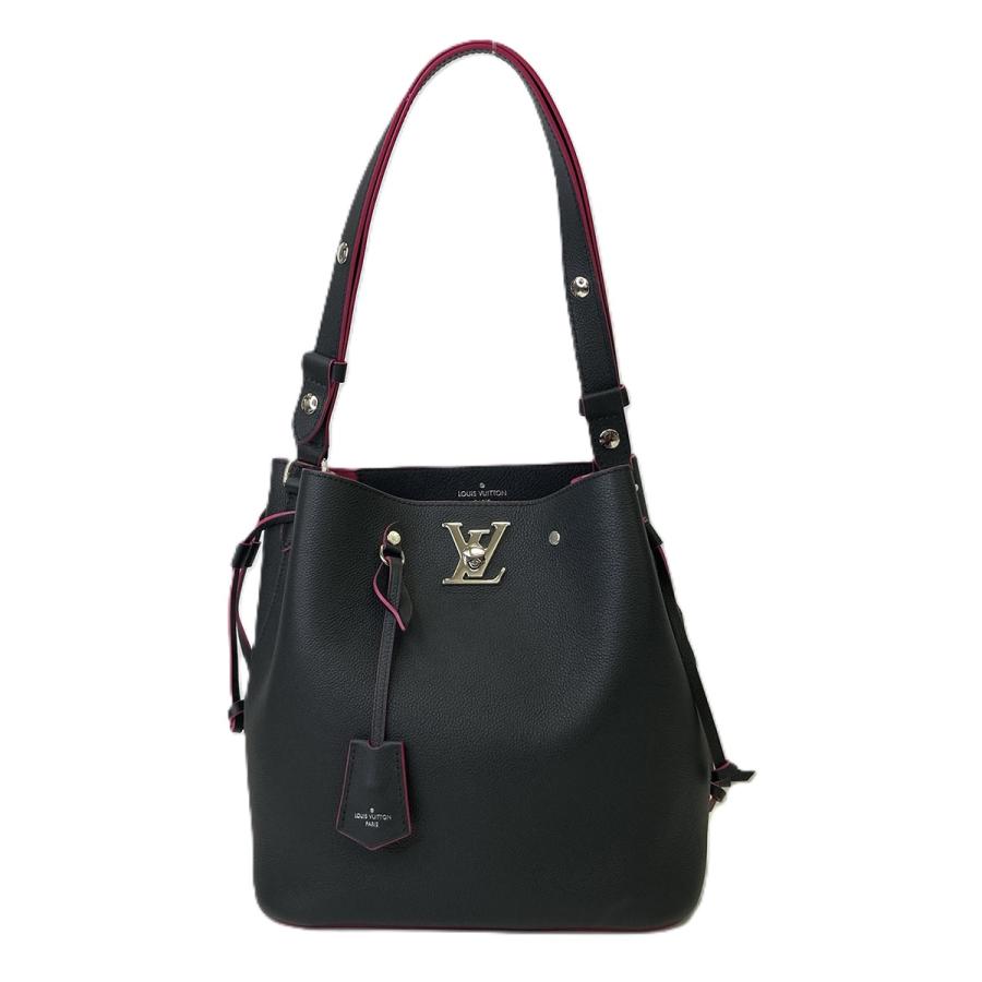 ルイヴィトン ロックミー バケット ショルダー ワンショルダー ブラック ピンク ロックミー ルイヴィトン バッグ レディース 2WAY ショルダーバッグ