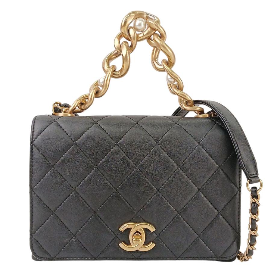 CHANEL（シャネル） ミニマトラッセ シングルフラップ パール 2WAY