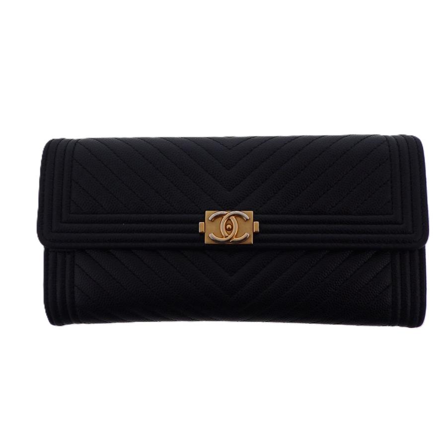 CHANEL（シャネル） ボーイシャネル Vステッチ 長財布 A80286