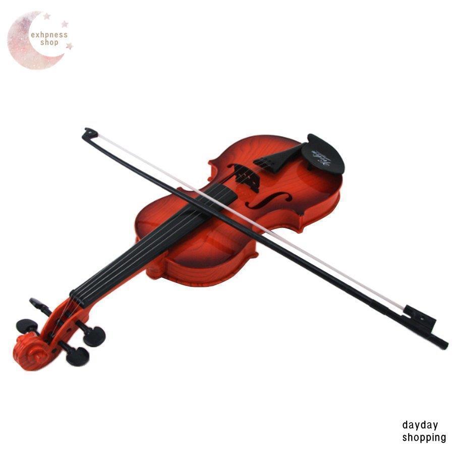 バイオリンおもちゃ 楽器のおもちゃ 弦楽器 音楽おもちゃ 練習用 バイオリンモデル ギフト ポータブル｜pay｜02