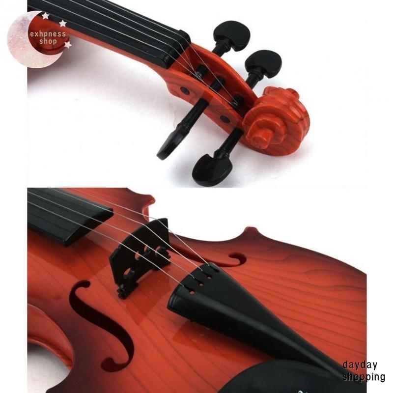 バイオリンおもちゃ 楽器のおもちゃ 弦楽器 音楽おもちゃ 練習用 バイオリンモデル ギフト ポータブル｜pay｜05