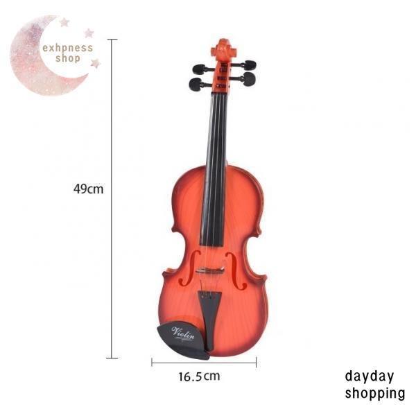 バイオリンおもちゃ 楽器のおもちゃ 弦楽器 音楽おもちゃ 練習用 バイオリンモデル ギフト ポータブル｜pay｜06