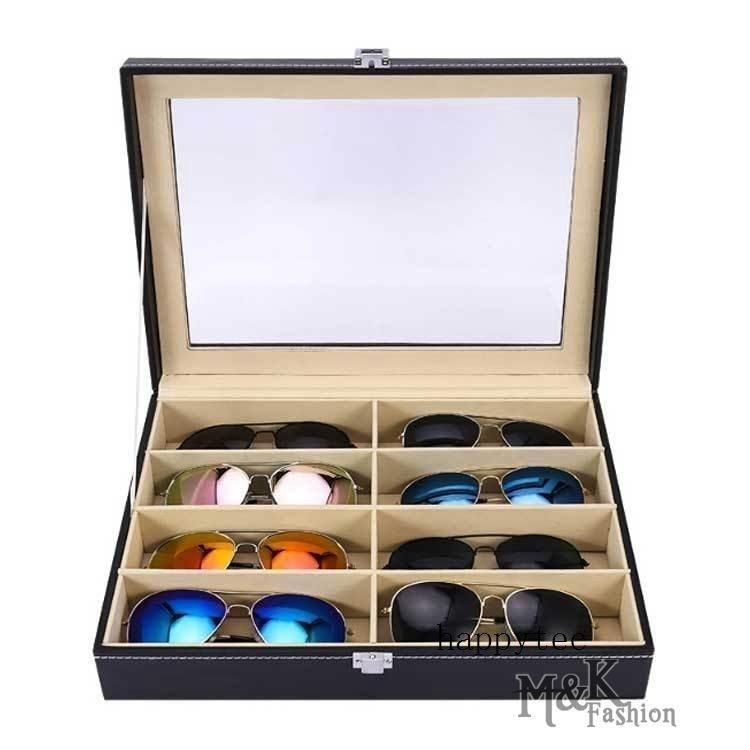メガネケース 8本収納 コレクションボックス 眼鏡 ディスプレイケース サングラス 収納ケース 見せる収納 おしゃれ めがねケース｜pay｜02