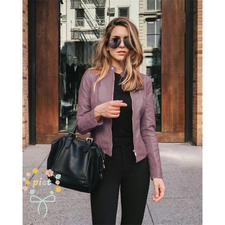 人気ブランドの新作-革ジャン レディース レザージャケット アウター