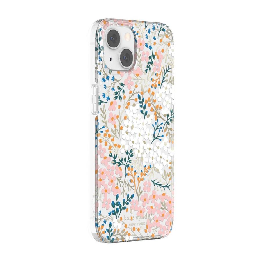 kate spade ケイトスペード スマホケース ハード ケース iPhone13 花柄 クリア 2021 KSNY Protective HS Case Multi Floral Rose Green｜paypaystore｜03