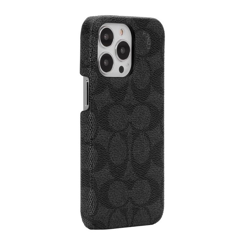COACH コーチ スマホケース ハード ケース iPhone13Pro PVCレザー