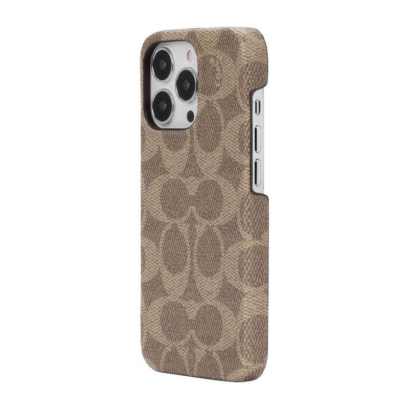 COACH コーチ スマホケース ハード ケース iPhone13Pro PVCレザー