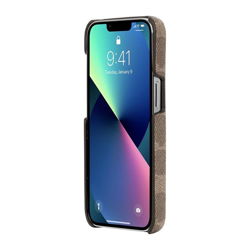 COACH コーチ スマホケース ハード ケース iPhone13Pro PVCレザー