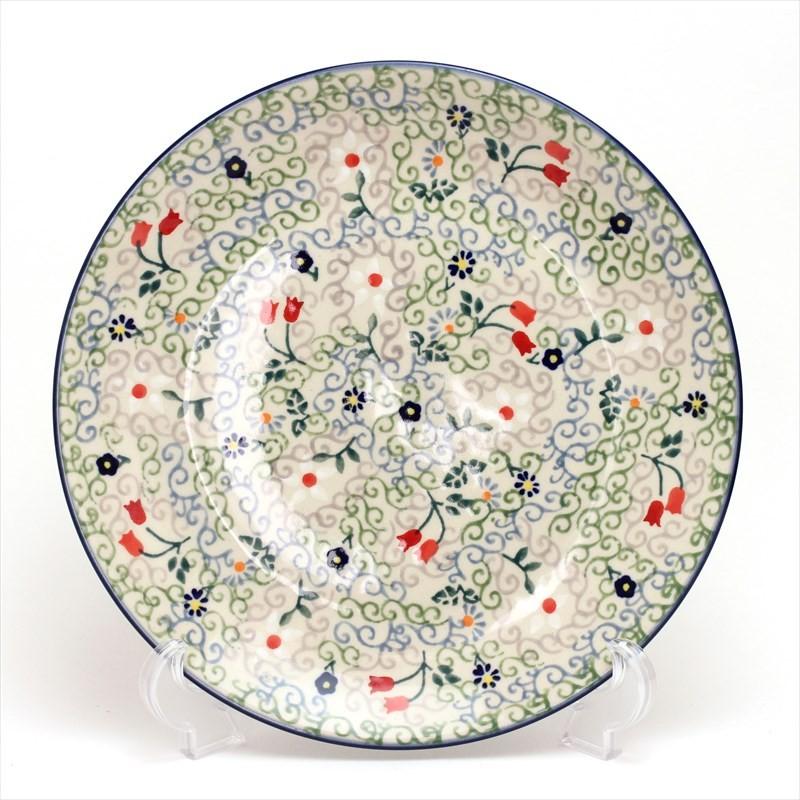 ポーランド食器 皿 プレートM 22cm T134-EO36 ポーリッシュポタリー 