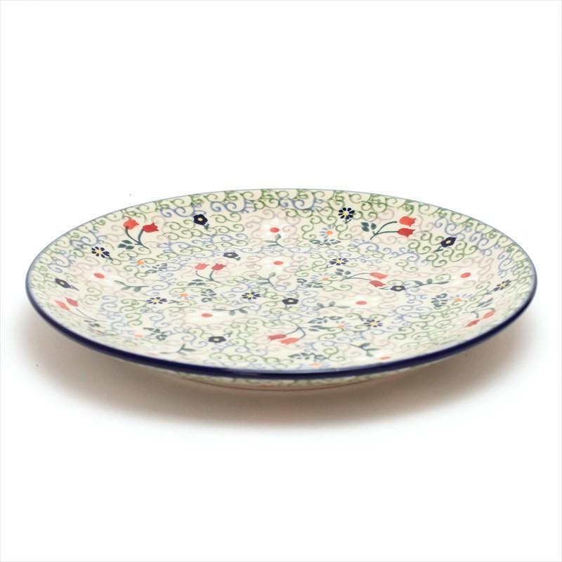 ポーランド食器 皿 プレートM 22cm T134-EO36 ポーリッシュポタリー 