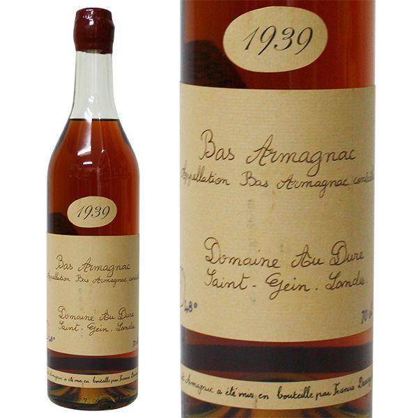 フランシス ダローズ ドメーヌ オー デューク 1939年 700ml 並行品・箱なし 古酒（ブランデー・フランス）(108900円)