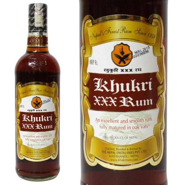 ネパール ククリ ラム Khukri Rum 750ml 42.8 並行輸入品 箱なし（その他のお酒・ラム） khukrirumお酒の