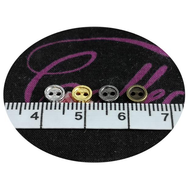 ドール用 5mmメッキボタン 商品 アンティークゴールド 50個入