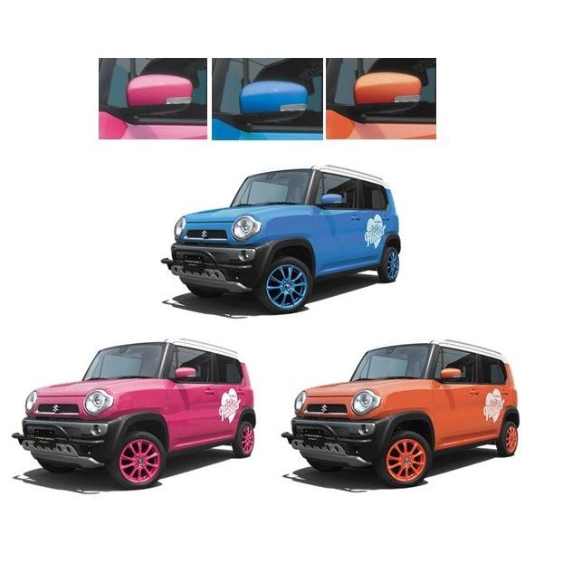 ＊kawau＊ 新型ハスラー ドアミラーカバー(オフブルーメタリック) スズキ（SUZUKI） 在庫処分特価！！ 未使用品！ スズキハスラー用