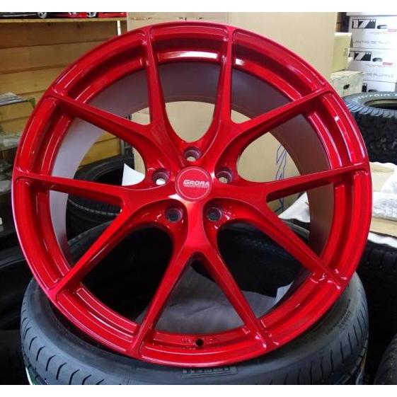 19インチスタッドレスタイヤ＆ホイール新品4本セット　BENZメルセデスベンツAクラスW177冬225/40R19＆GRORA GS15Vレッド　 | Mercedes-Benz | 01