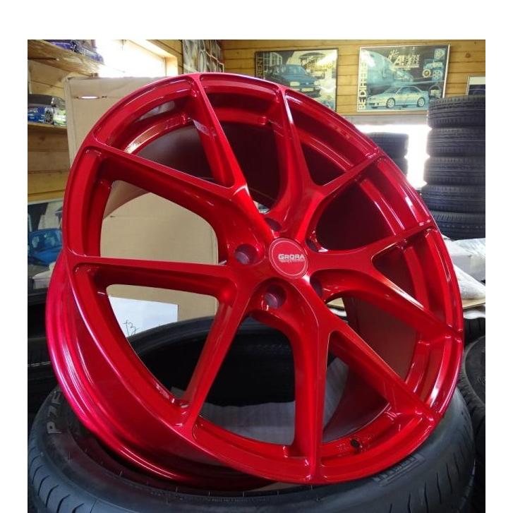19インチスタッドレスタイヤ＆ホイール新品4本セット　BENZメルセデスベンツAクラスW177冬225/40R19＆GRORA GS15Vレッド　 | Mercedes-Benz | 03