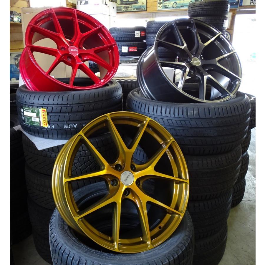 19インチスタッドレスタイヤ＆ホイール新品4本セット　BENZメルセデスベンツAクラスW177冬225/40R19＆GRORA GS15Vレッド　 | Mercedes-Benz | 05