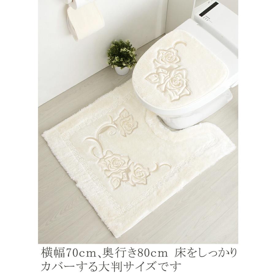 トイレマット おしゃれ かわいい 風水 高級 バラ ローズ 薔薇 花 日本製 ホワイト 白 ピンク プレシャスローズ パウダーバス ヒーリング 通販 Yahoo ショッピング