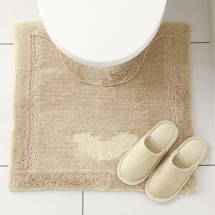 大同（日用品） トイレマットセット 3点 おしゃれ スリッパ 玄関