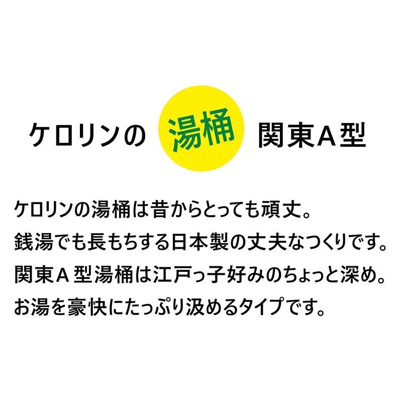 洗面器 ケロリン 湯桶 手桶 ケロリン桶 やや深め 関東 Ａ型 風呂桶 銭湯 温泉 お風呂 ギフト 内外製薬｜pbh-shop｜03