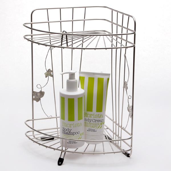 バスラック コーナー用 シャンプーラック コーナーラック ステンレス ２段ラック 収納 バス バス用品 整理棚 ラック ボトルラック アイビーリーフ おしゃれインテリア雑貨店パウダーバス ヒーリング 通販 Yahoo ショッピング