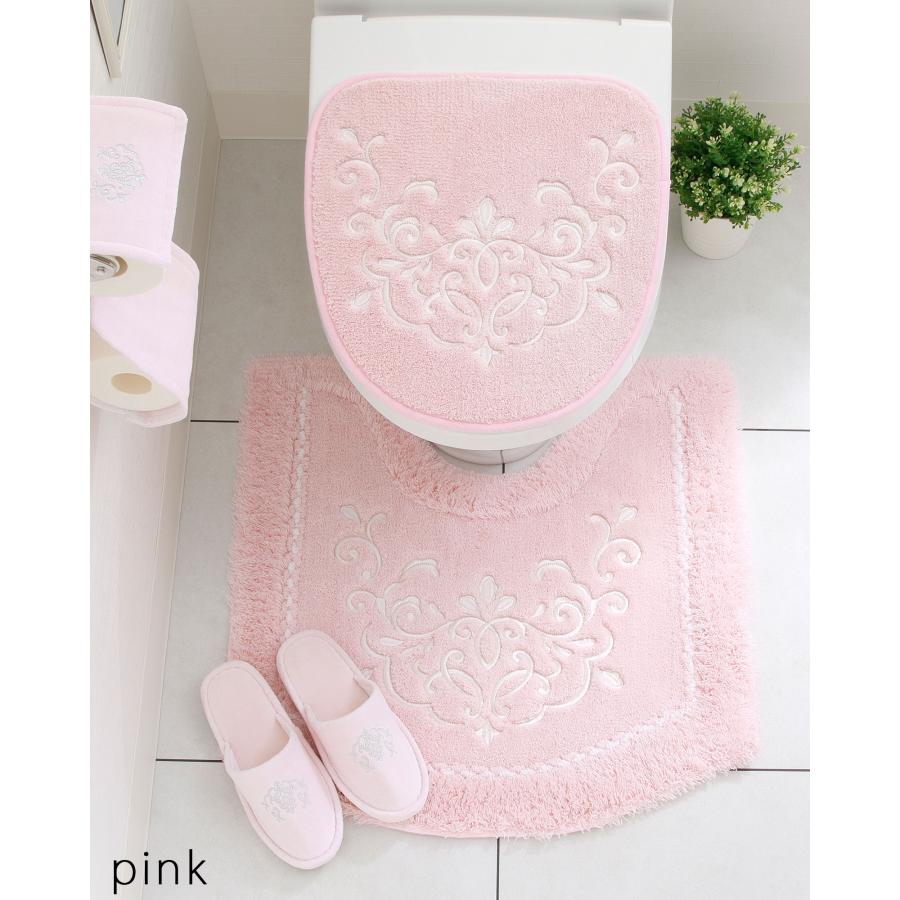 トイレマット 新品 セット 4点 吸着タイプ 洗浄 普通兼用 ピンク 大同 トイレマット セット 4点 かわいい 洗える おしゃれ ふわふわ