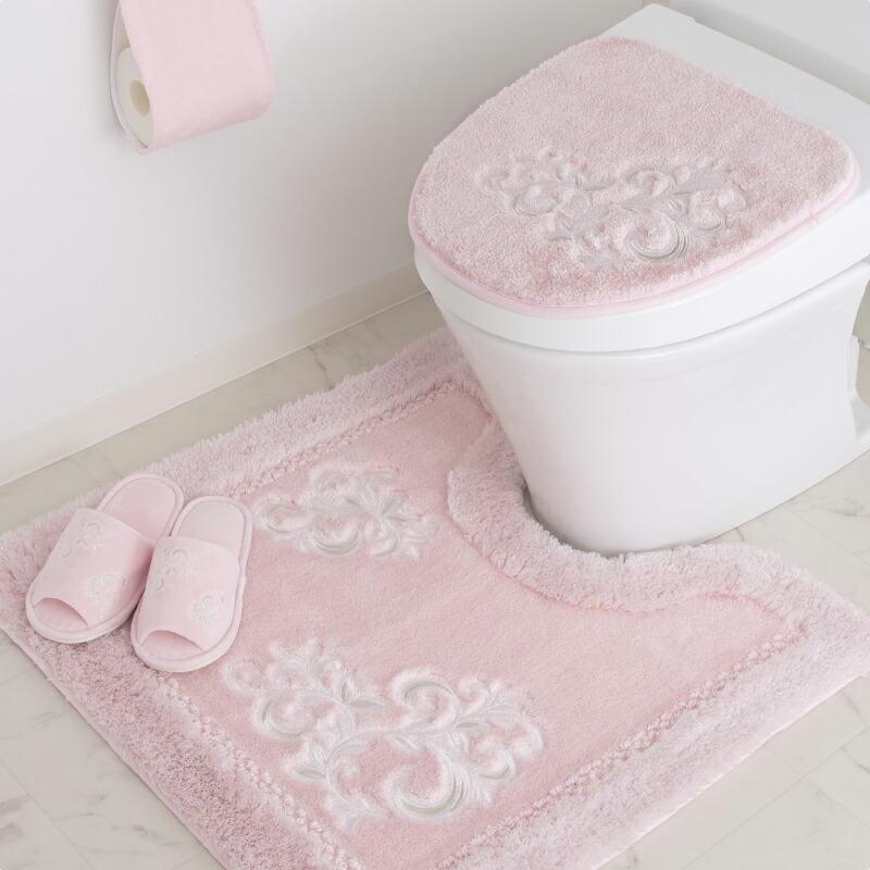 限定価格 トイレマット セット ピンク 花柄 フラワー ピンク