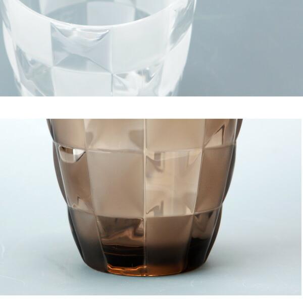 カップ コップ 洗面ポット おしゃれ 安い 小物入れ 収納 容器 タンブラー アクリル グリッド クリア ブラウン チェック柄 シンプル Gridpot パウダーバス ヒーリング 通販 Yahoo ショッピング