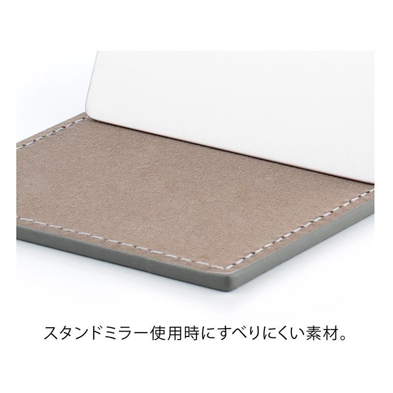 手鏡　スタンド付き 手鏡 ミラー 携帯用 おしゃれ コンパクト 二つ折り カードサイズ