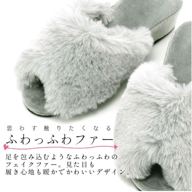 スリッパ ルームシューズ ヒールスリッパ 室内用 安い オープントゥ