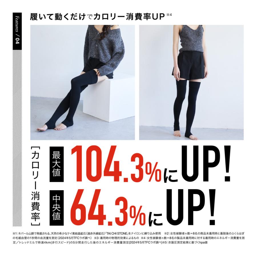 公式 ベルミス クイックプラス 着圧ソックス 靴下 着圧靴下 着圧 着圧レギンス 着圧スパッツ トレンカ レディース BELMISE スリムフルレッグ Quick+ | BELMISE | 05