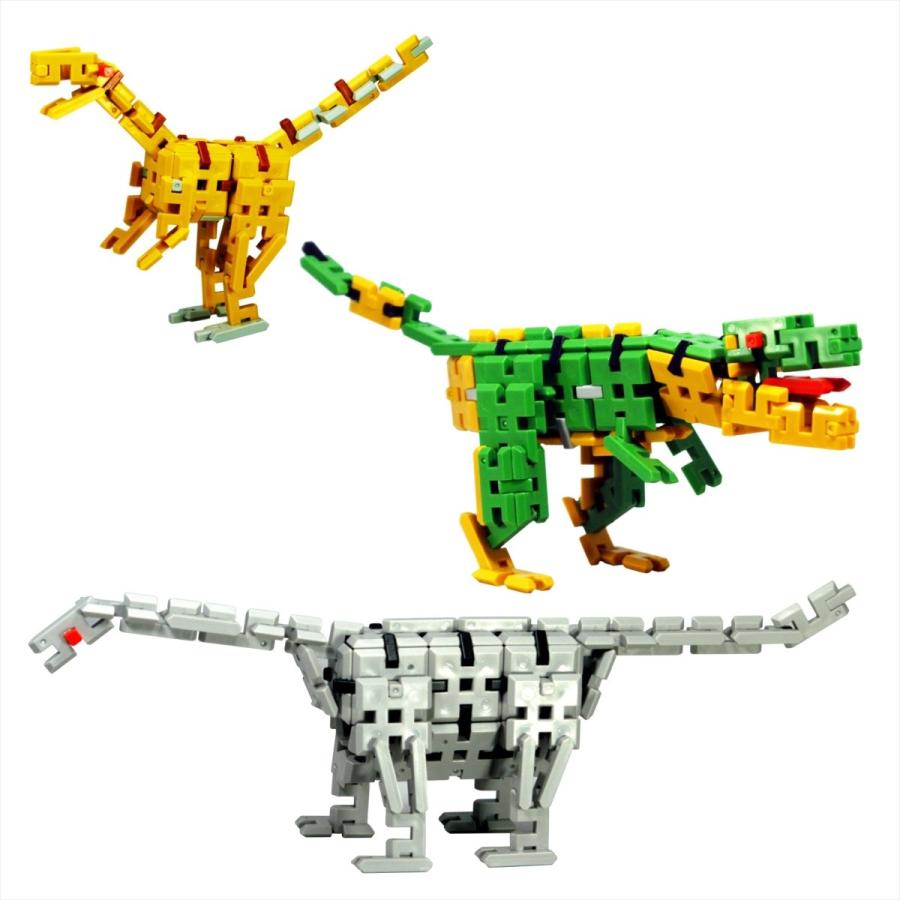 知育玩具ピーブロック「日本の恐竜セット」おうち遊びに　組み立て　創造力 複数恐竜｜pblock｜03