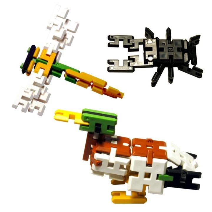 ピーブロック「昆虫・いきものセットDX」知育玩具　教材　組み立て　創造力 複数生き物　 |  | 02