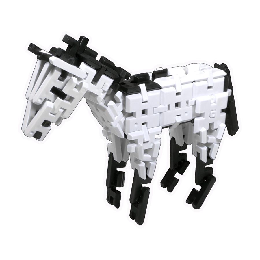 ピーブロック 葦毛 あしげ の馬セット 知育玩具 教材 組み立て 創造力 複数生き物 Pbashige ピーブロック 通販 Yahoo ショッピング
