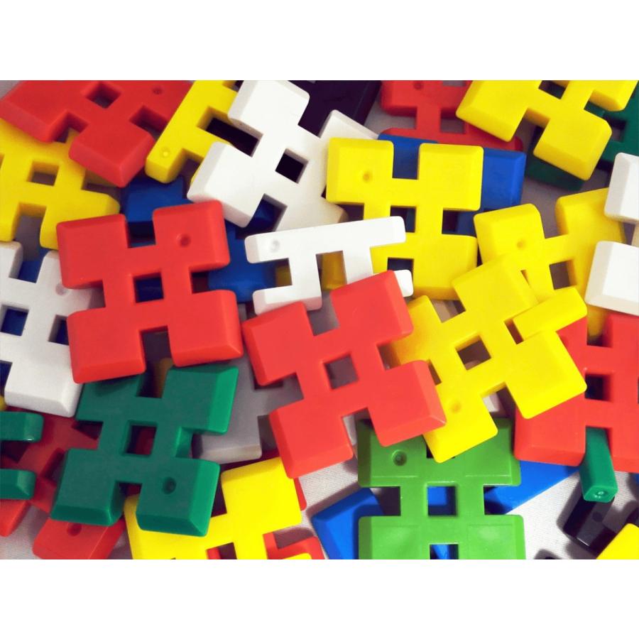 ピーブロック「コンテナセット１０００」知育玩具　教材　組み立て　創造力  １０００ピース　10色　多種　共同遊び｜pblock｜07