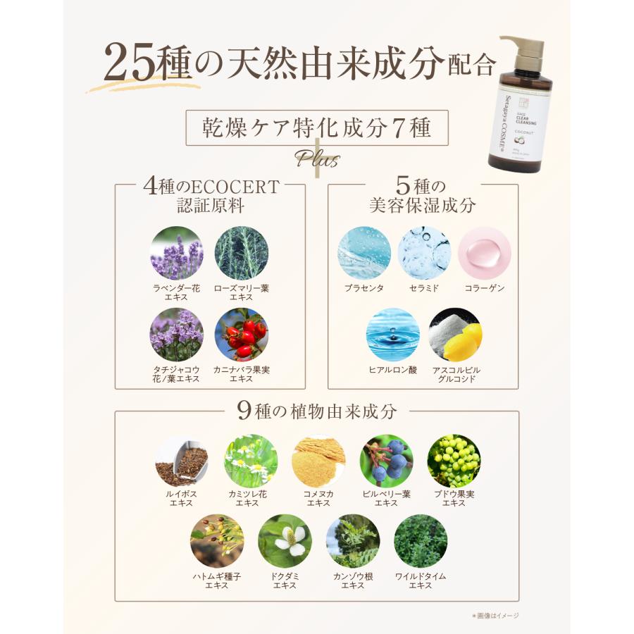 メイク落とし 洗顔 乾燥ケア 世田谷コスメ 正規販売店 ココナッツ ジェルタイプ マツエクOK 400g | 世田谷コスメ | 02