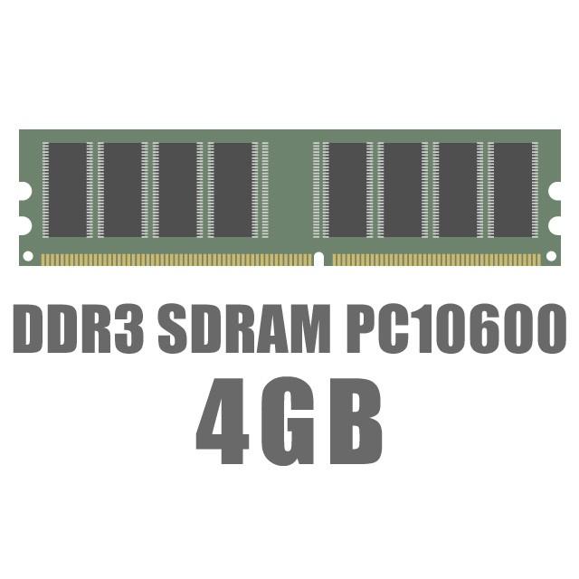 最安挑戦メモリ】 4GB DDR3-10600 デスクトップPC用 : PCアクロス