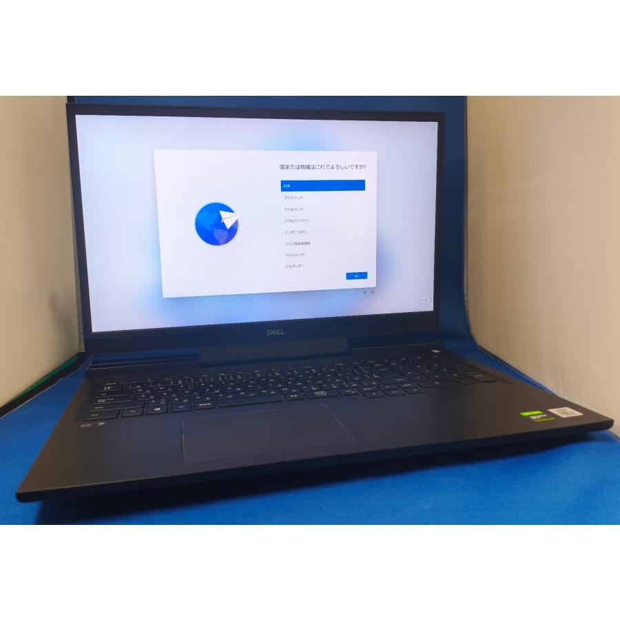 Dell Gamingノート G7 17(7700) Core i7-10750H GTX1660Ti 16GBメモリ 512GB M.2 SSD 17.3型フルHD Win11Pro【訳有セール】の画像