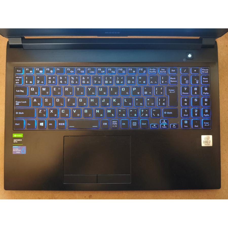 美品】Mouse G-TUNE E5-CML Core i7-10750H 8GB メモリ 512GB SSD
