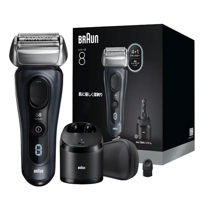 電気シェーバー シリーズ8 洗浄台付き ブラウン 8663cc【送料無料】 BRAUN（ブラウン） メンズシェーバー シリーズ8 洗浄台付き 8663cc