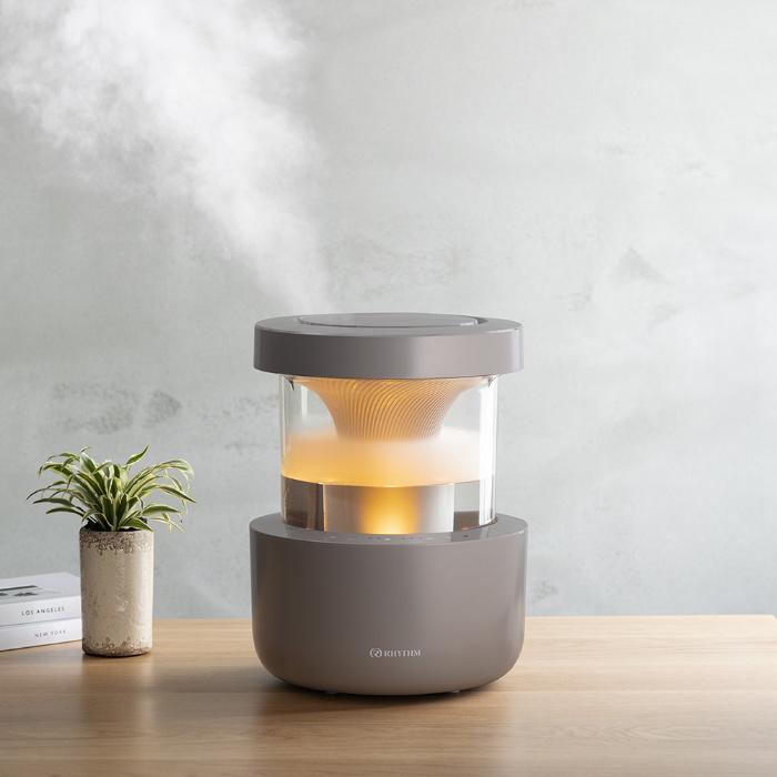 RHYTHM リズム 超音波式 加湿器 2.2L MIST350 ウォームグレー