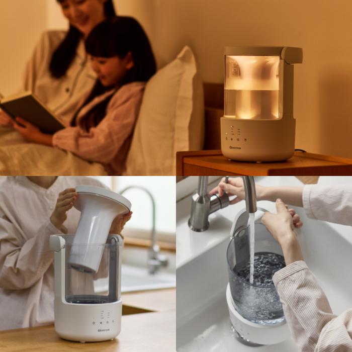 RHYTHM リズム 超音波式 加湿器 2L MIST250 ライトグレー 9YYA64RH08
